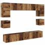Conjunto de mueble de TV 8 pcs Madera envejecida en Muebles TV | Comprar online en Foru.es