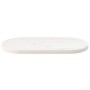 Tablero de mesa ovalado madera maciza pino blanco 70x35x2,5 cm de vidaXL, Tableros para mesas - Ref: Foro24-824346, Precio: 3...