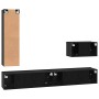 Conjunto de mueble de TV 4 pcs Roble Negro Madera de ingeniería en Muebles TV | Comprar online en Foru.es
