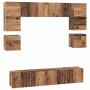 Conjunto de mueble de TV 8 pcs Madera envejecida en Muebles TV | Comprar online en Foru.es