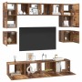 Conjunto de mueble de TV 8 pcs Madera envejecida en Muebles TV | Comprar online en Foru.es