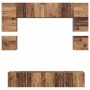 Conjunto de mueble de TV 8 pcs Madera envejecida en Muebles TV | Comprar online en Foru.es