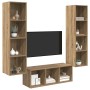 Conjunto de mueble de TV 3 pcs Roble artesanal en Muebles TV | Comprar online en Foru.es