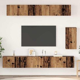 Mueble de TV de Pared 3 pcs Madera envejecida en Muebles TV | Comprar online en Foru.es