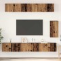 Mueble de TV de Pared 3 pcs Madera envejecida en Muebles TV | Comprar online en Foru.es