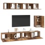 Mueble de TV de Pared 3 pcs Madera envejecida en Muebles TV | Comprar online en Foru.es