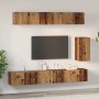 Mueble de TV de Pared 3 pcs Madera envejecida en Muebles TV | Comprar online en Foru.es
