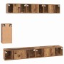 Mueble de TV de Pared 3 pcs Madera envejecida en Muebles TV | Comprar online en Foru.es