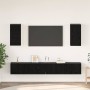 Mueble de TV de Pared 3 pcs Roble Negro Madera de ingeniería en Muebles TV | Comprar online en Foru.es
