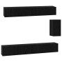 Mueble de TV de Pared 3 pcs Roble Negro Madera de ingeniería en Muebles TV | Comprar online en Foru.es