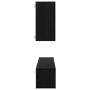 Mueble de TV de Pared 3 pcs Roble Negro Madera de ingeniería en Muebles TV | Comprar online en Foru.es