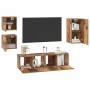 Conjunto de mueble de TV 5 pcs Madera envejecida en Muebles TV | Comprar online en Foru.es
