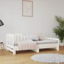 Sofá cama extraíble madera maciza de pino blanco 2x(90x200) cm de vidaXL, Camas y somieres - Ref: Foro24-820742, Precio: 163,...