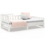 Sofá cama extraíble madera maciza de pino blanco 2x(90x200) cm de vidaXL, Camas y somieres - Ref: Foro24-820742, Precio: 163,...
