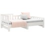 Sofá cama extraíble madera maciza de pino blanco 2x(90x200) cm de vidaXL, Camas y somieres - Ref: Foro24-820742, Precio: 163,...