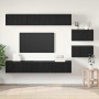 Conjunto de mueble de TV Roble Negro Madera de ingeniería en Muebles TV | Comprar online en Foru.es