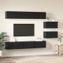 Conjunto de mueble de TV Roble Negro Madera de ingeniería en Muebles TV | Comprar online en Foru.es
