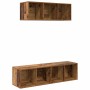 Conjunto de mueble de TV Montaje en la pared 2 pcs Madera Vieja en Muebles TV | Comprar online en Foru.es
