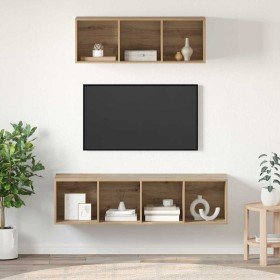 Conjunto de mueble de TV 2 pcs Roble artesanal en Muebles TV | Comprar online en Foru.es