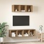 Conjunto de mueble de TV 2 pcs Roble artesanal en Muebles TV | Comprar online en Foru.es