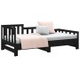 Sofá cama extraíble madera maciza de pino negro 2x(90x190) cm de vidaXL, Camas y somieres - Ref: Foro24-820750, Precio: 179,5...