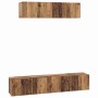 Conjunto de mueble de TV 4 pcs Madera envejecida en Muebles TV | Comprar online en Foru.es