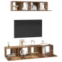Conjunto de mueble de TV 4 pcs Madera envejecida en Muebles TV | Comprar online en Foru.es