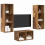 Conjunto de mueble de TV Madera Vieja 37 x 37 x 107 cm en Muebles TV | Comprar online en Foru.es