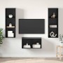 Conjunto de mueble de TV Roble Negro 37 x 37 x 107 cm en Muebles TV | Comprar online en Foru.es
