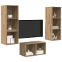 Conjunto de mueble de TV Roble artesanal 37 x 37 x 107 cm en Muebles TV | Comprar online en Foru.es