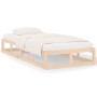 Estructura de cama de madera maciza 90x200 cm de vidaXL, Camas y somieres - Ref: Foro24-820781, Precio: 87,52 €, Descuento: %
