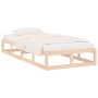 Estructura de cama de madera maciza 90x200 cm de vidaXL, Camas y somieres - Ref: Foro24-820781, Precio: 87,52 €, Descuento: %