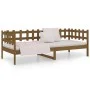 Sofá cama de madera maciza de pino marrón miel 80x200 cm de vidaXL, Camas y somieres - Ref: Foro24-820754, Precio: 82,32 €, D...