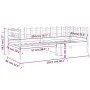 Sofá cama de madera maciza de pino marrón miel 80x200 cm de vidaXL, Camas y somieres - Ref: Foro24-820754, Precio: 82,32 €, D...