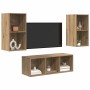Conjunto de mueble de TV 3 pcs Roble artesanal en Muebles TV | Comprar online en Foru.es