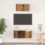 Conjunto de mueble de TV 2 pcs Madera envejecida en Muebles TV | Comprar online en Foru.es