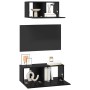 Conjunto de mueble de TV 2 pcs Roble Negro Madera de ingeniería en Muebles TV | Comprar online en Foru.es