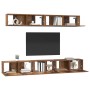 Conjunto de mueble de TV Montaje en la pared 5 pcs Madera Vieja en Muebles TV | Comprar online en Foru.es