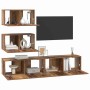 Conjunto de mueble de TV 4 pcs Madera envejecida en Muebles TV | Comprar online en Foru.es