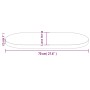 Tablero de mesa ovalado madera maciza de pino 70x35x2,5 cm de vidaXL, Tableros para mesas - Ref: Foro24-824345, Precio: 30,10...