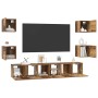 Conjunto de mueble de TV 7 pcs Madera envejecida en Muebles TV | Comprar online en Foru.es