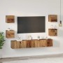 Conjunto de mueble de TV 7 pcs Madera envejecida en Muebles TV | Comprar online en Foru.es