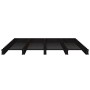 Cama de palets de madera maciza de pino negra 140x190 cm de vidaXL, Camas y somieres - Ref: Foro24-821441, Precio: 179,53 €, ...
