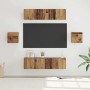 Conjunto de mueble de TV 6 pcs Madera envejecida en Muebles TV | Comprar online en Foru.es
