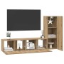 Conjunto de mueble de TV 3 pcs Roble artesanal en Muebles TV | Comprar online en Foru.es