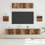 Conjunto de mueble de TV 7 pcs Madera envejecida en Muebles TV | Comprar online en Foru.es