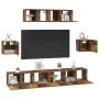 Conjunto de mueble de TV 7 pcs Madera envejecida en Muebles TV | Comprar online en Foru.es