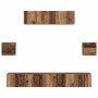 Conjunto de mueble de TV 7 pcs Madera envejecida en Muebles TV | Comprar online en Foru.es