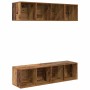 Conjunto de mueble de TV Montaje en la pared 3 pcs Madera Vieja en Muebles TV | Comprar online en Foru.es