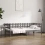 Sofá cama madera maciza de pino gris 90x190 cm de vidaXL, Camas y somieres - Ref: Foro24-820763, Precio: 87,95 €, Descuento: %